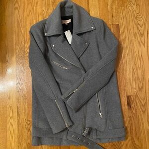 Wythe NY Charcoal Leather Jacket